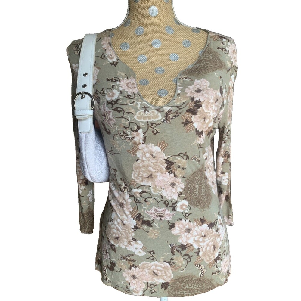 Womens Y2K Brown Boho Forest Fairy Grunge Top Goblin Whimsigoth Witchy